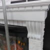 Электрокамин Inter Flame Exter Сланец белый с очагом Panoramic 25