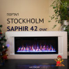 Электрокамин Real Flame Stockholm 42 белый с очагом Saphir 42